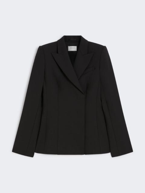 Sportmax Slim-fit gabardine jacket - BLACK