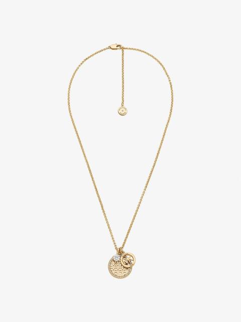 MICHAEL KORS Pavé Charm Necklace