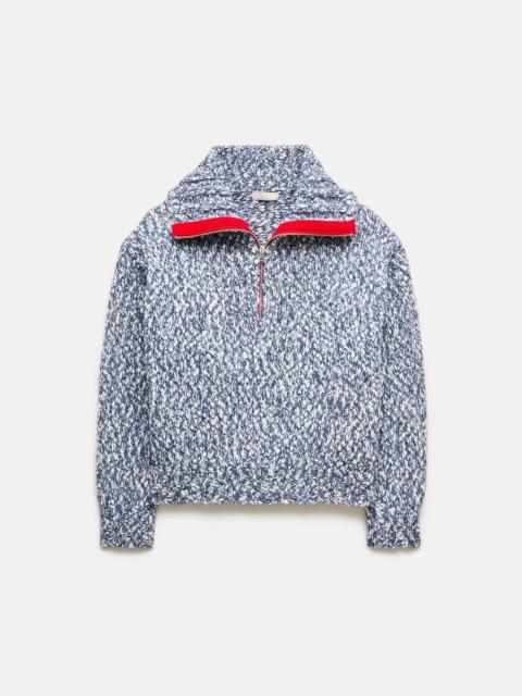 J.CREW Quarter-zip sweater in Italian wool blend