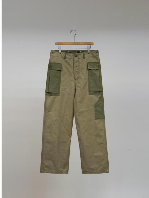 Nigel Cabourn Monkey Pant Mix in Green
