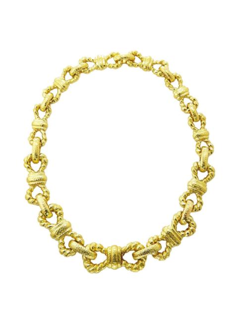 DAVID WEBB Infinity Rope Hammered Necklace