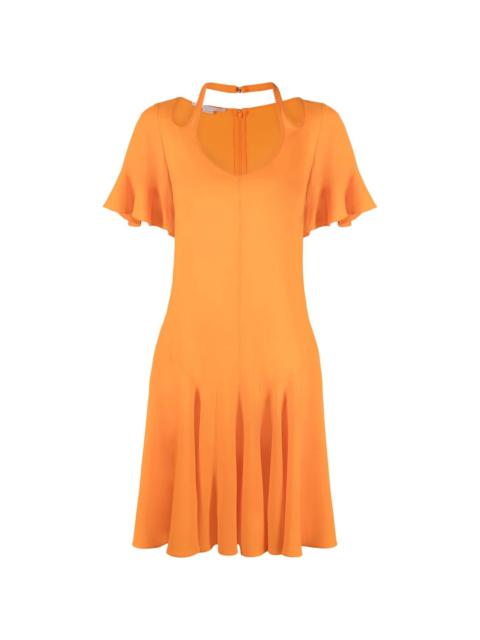 Stella McCartney cut-out V-neck flared dress