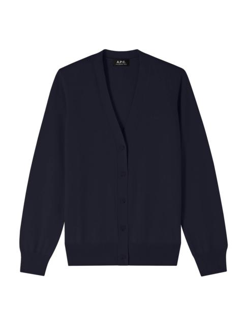 A.P.C. SALOMÉ LOGO CARDIGAN