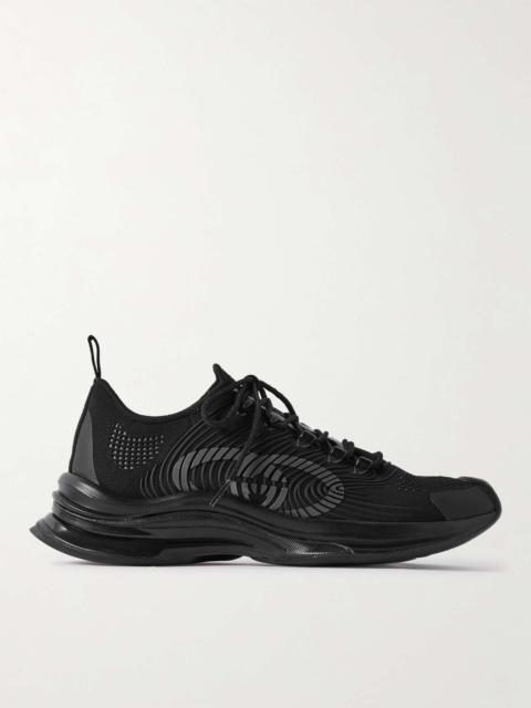 GUCCI Rubber-Trimmed Mesh Sneakers