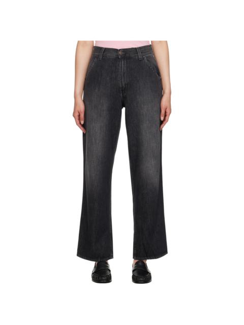 6397 Black Oversized Jeans