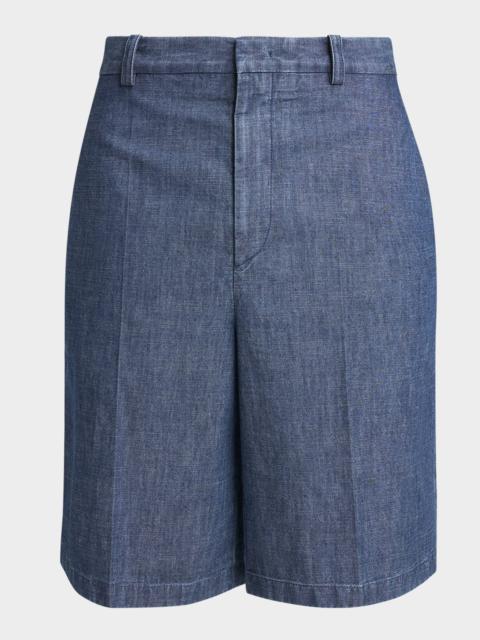 Jil Sander Men & apos;s Oversized-Fit Denim Bermuda Shorts