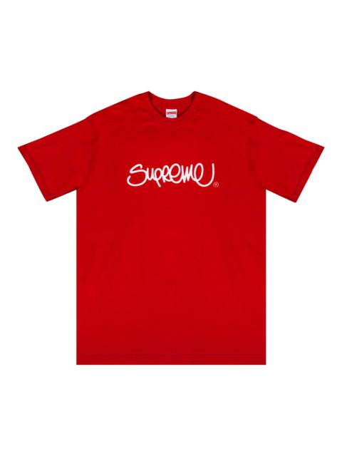 Supreme Handstyle Tee 'Red'