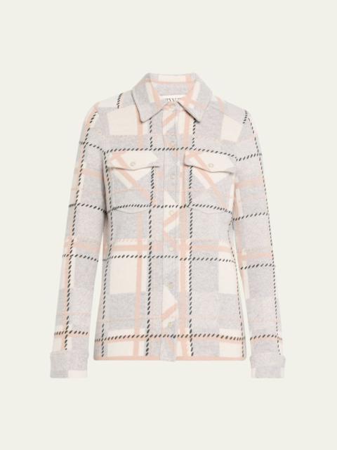 TWP Ranchers Plaid Cashmere Cardigan