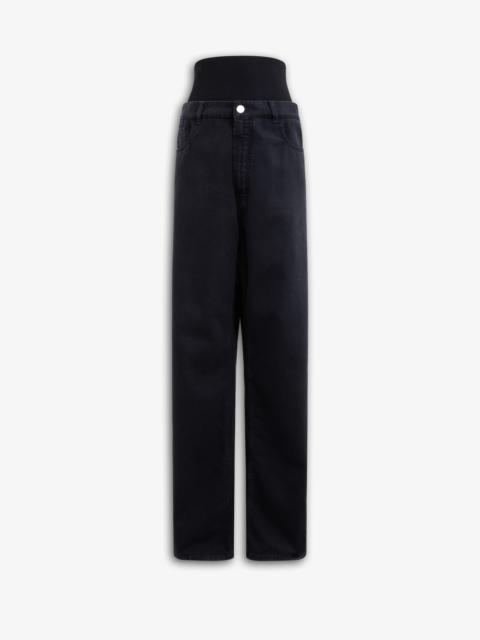 Alaïa KNIT BAND JEANS IN DENIM