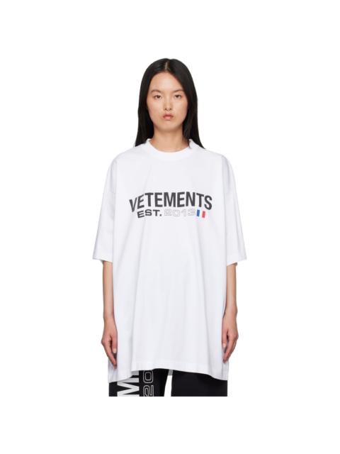 VETEMENTS White Flag T-Shirt