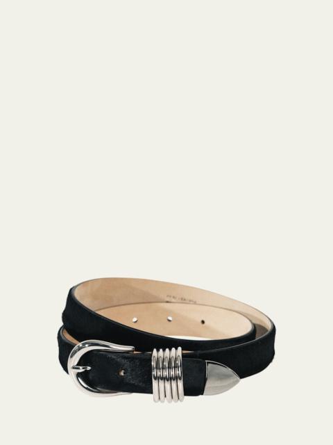 DÉHANCHE Hollyhock Cavallino Leather Belt