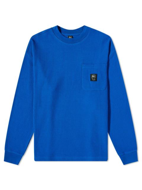 BRAIN DEAD Brain Dead Long Sleeve Core Mock Neck Waffle T-Shirt