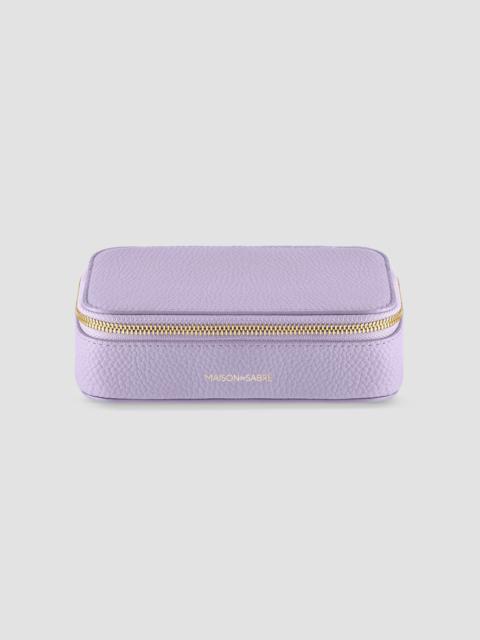 MAISON de SABRÉ Women's Leather Jewelry Case - Lavender Purple
