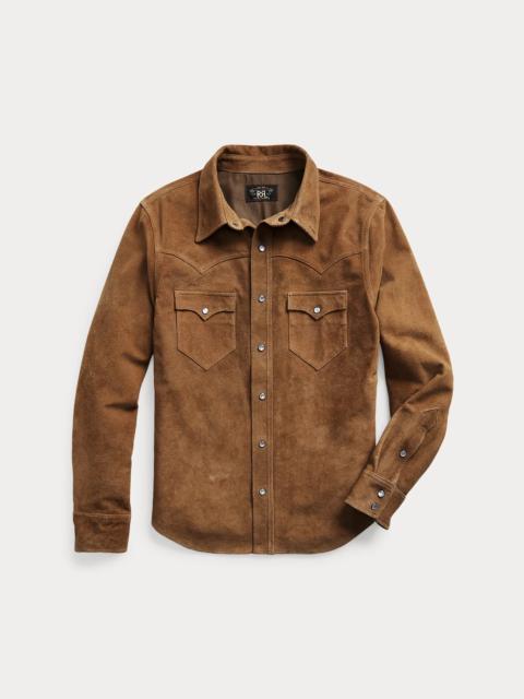 RRL by Ralph Lauren Suede Western Shirt Jacket