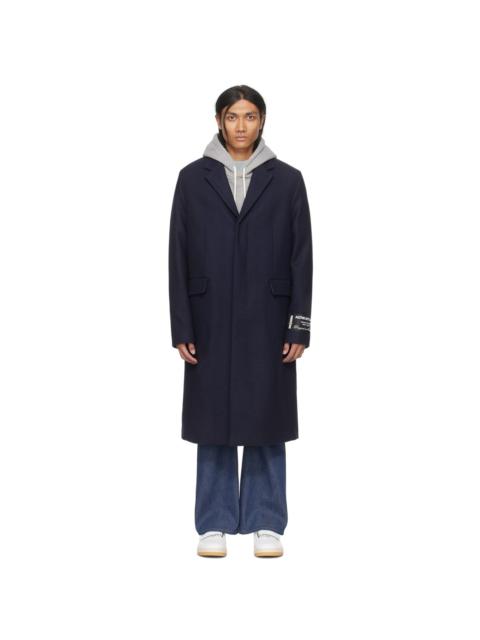 Acne Studios Navy Single-Breasted Coat