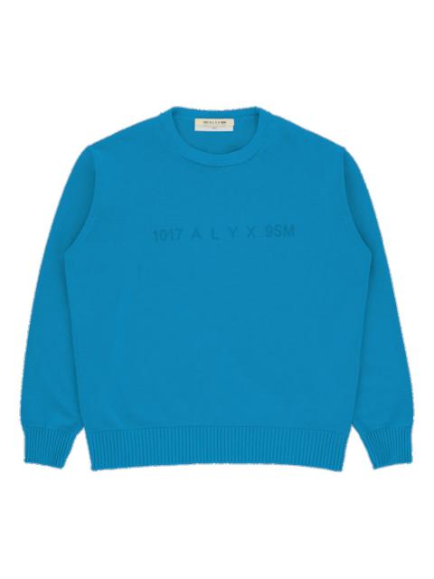 1017 ALYX 9SM TREATED LOGO CREWNECK SWEATER