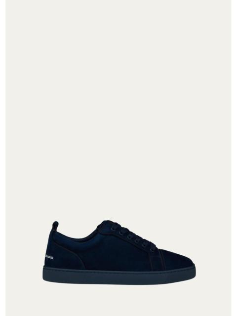 Christian Louboutin Men's Louis Jr Canopy Leather Low-Top Sneakers