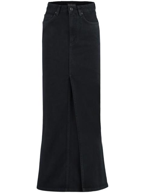BALENCIAGA high-waisted denim skirt