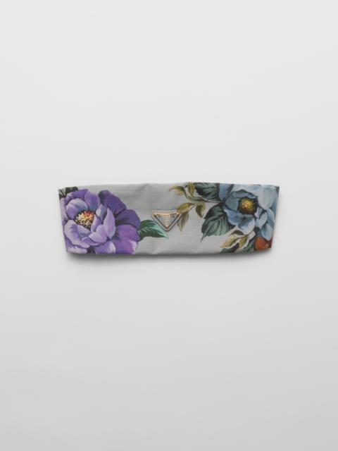 Prada Printed fabric headband