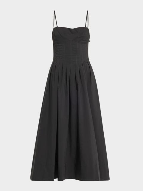 SIMKHAI Kittiya Sleeveless A-Line Midi Dress