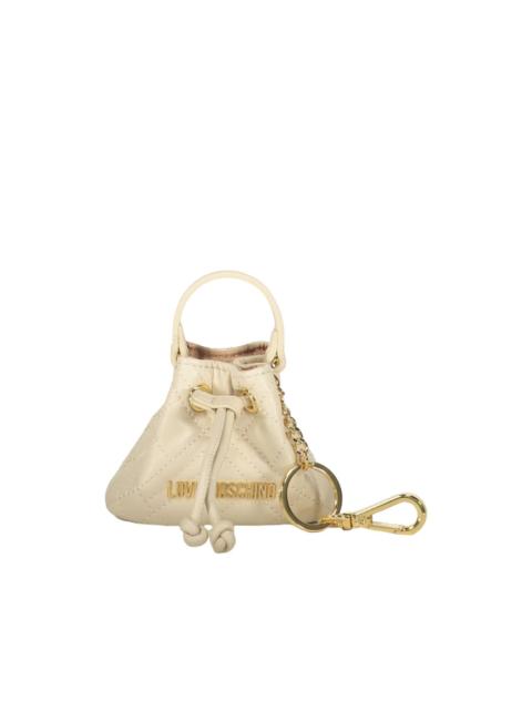 Moschino quilted-bag keyring