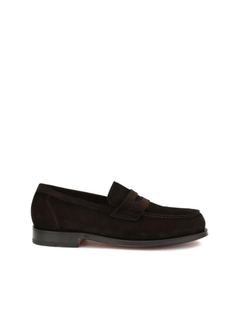 Santoni suede loafers