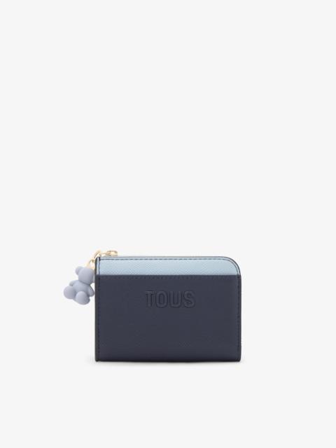 TOUS Large navy blue Change purse TOUS Audree Saffiano