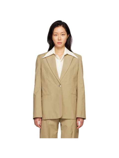 GIA STUDIOS Brown Single Button Blazer