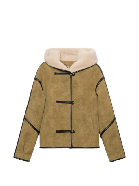 STAND STUDIO Fia hooded toggle-fastening jacket