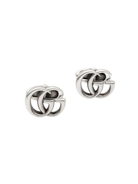 GUCCI Men's Men's Marmont GG Aged Silver Cufflinks - Silver