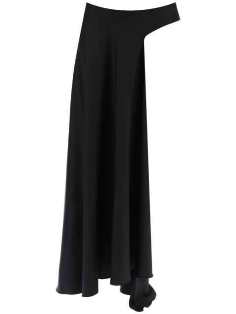 ASYMMETRIC WOOL TALUS SKIRT