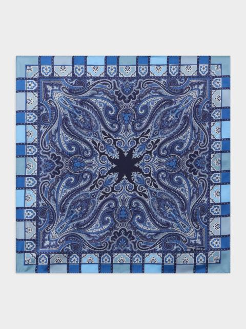Etro Men's Paisley Silk Square Scarf