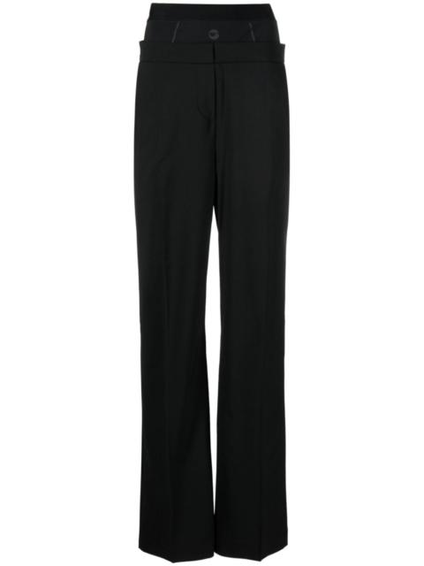 COPERNI wool-blend layered trousers