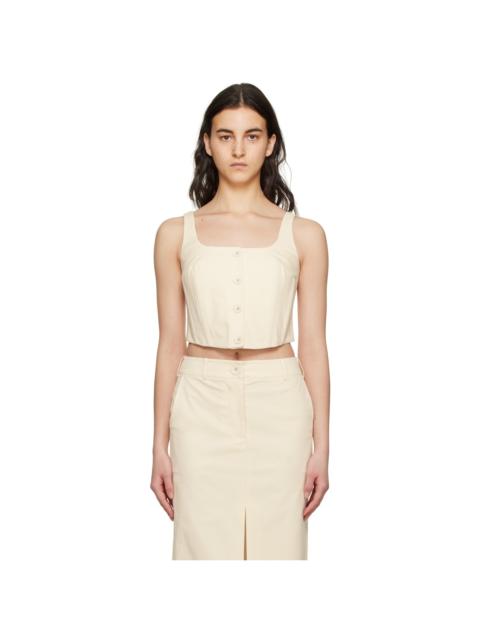ANNA QUAN Off-White Mae Tank Top