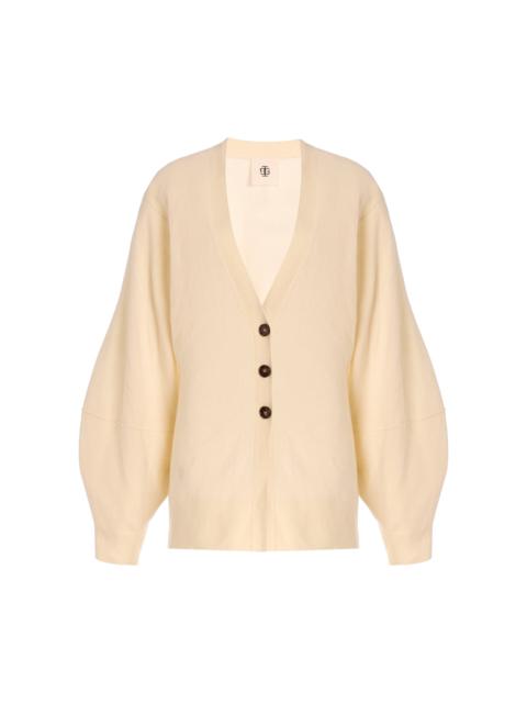 The . Garment Wool-Cashmere Cardigan ivory