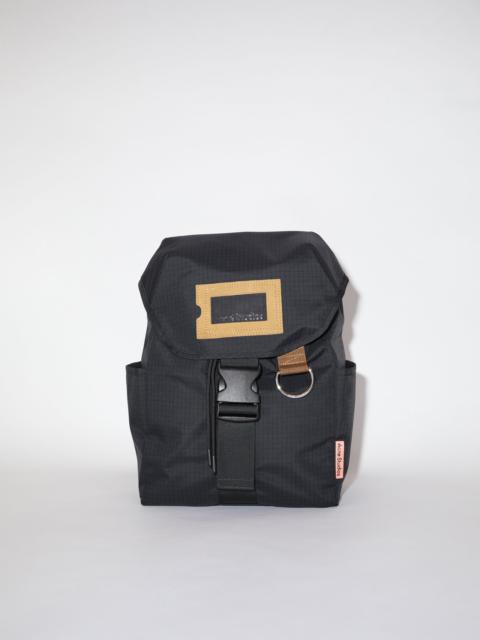 Ripstop nylon backpack - Black