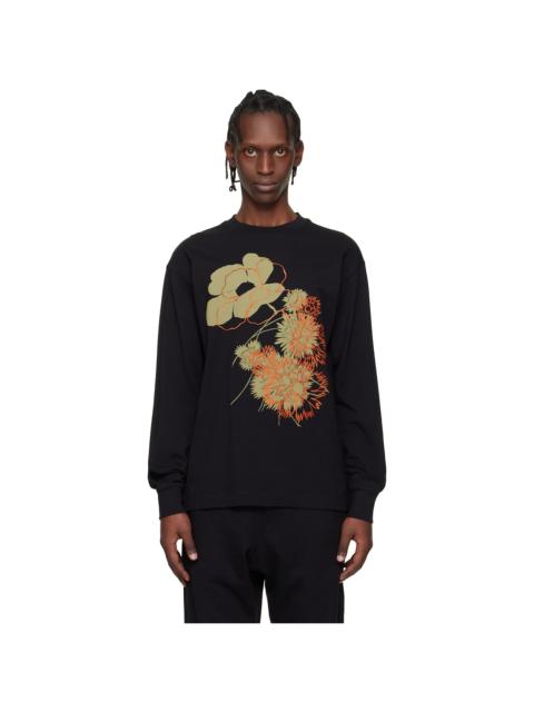 Dries Van Noten Black Floral T-shirt