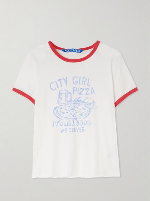 MOTHER The Lil Goodie Printed Cotton-blend Jersey T-shirt