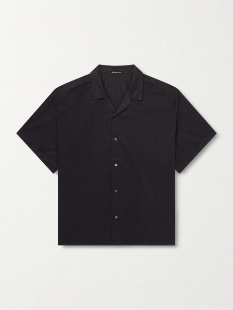 JAMES PERSE Convertible-Collar Cotton-Blend Poplin Shirt