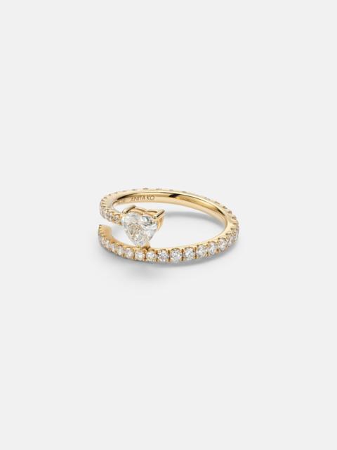 ANITA KO 18kt gold ring with diamonds