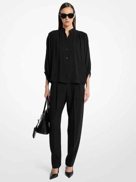 MICHAEL KORS COLLECTION Silk Georgette Poet Blouse