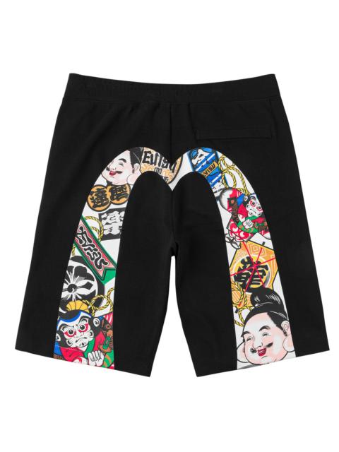 EVISU Japanese Kite Daicock Sweatshorts