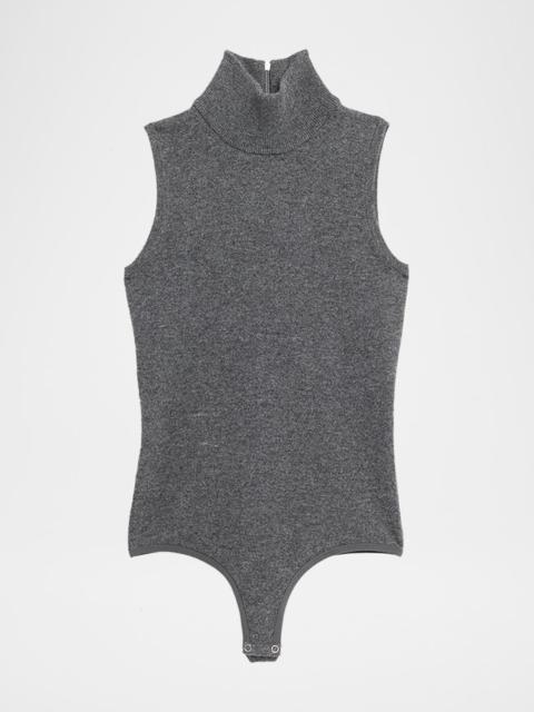MICHAEL KORS COLLECTION Turtleneck Cashmere-Blend Knit Bodysuit