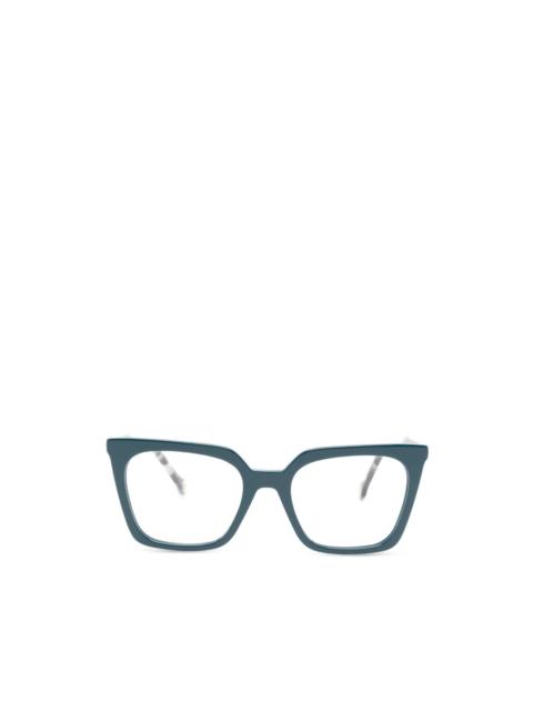 CAROLINA HERRERA tortoiseshell-effect logo-plaque glasses