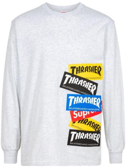 x Thrasher Multi Logo long-sleeve T-shirt