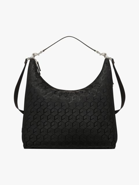 MCM Aren Hobo in Cubic Jacquard Eco-Nylon