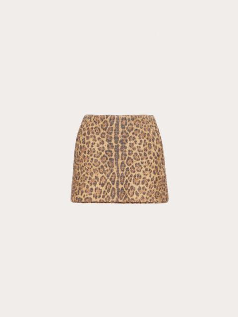 Valentino PRINTED TWEED SKORT