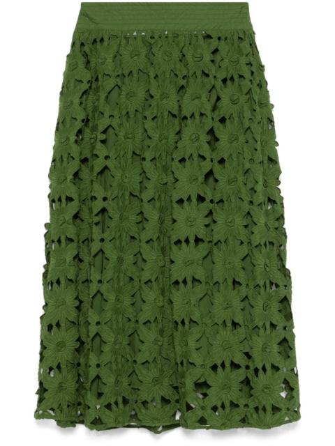 FARM RIO Richilieu midi skirt