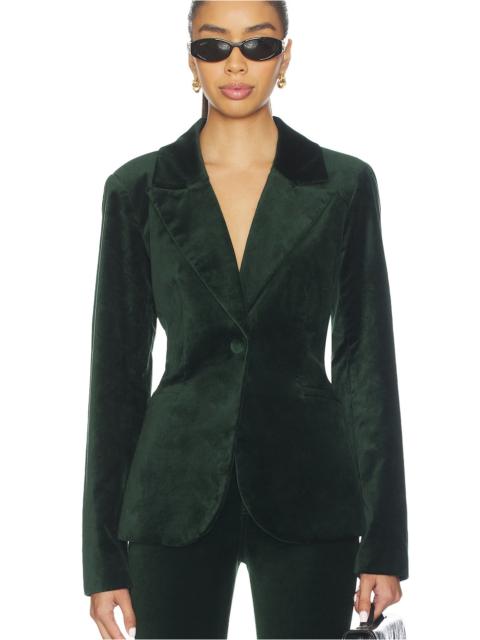 GOOD AMERICAN Velvet Sculpted Blazer