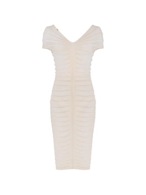 ELISABETTA FRANCHI V-neck midi dress